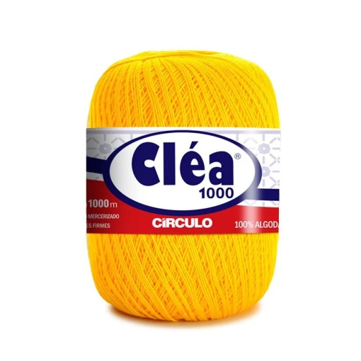 Fio de croché CÍRCULO Cléa 1000 150g amarelo canário 1289