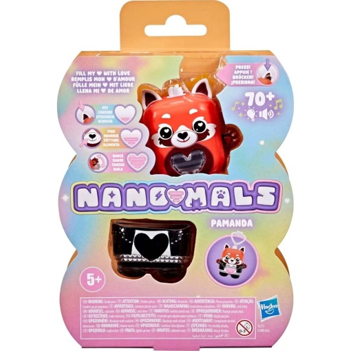 Nanomals Pamanda, the red panda from Hasbro