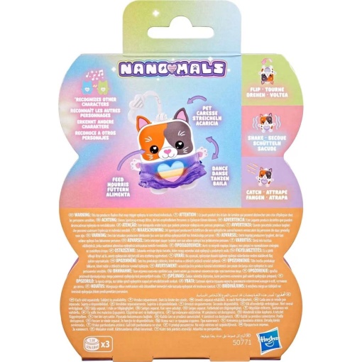 Nanomals Purrnelope, the tricolor kitten from Hasbro