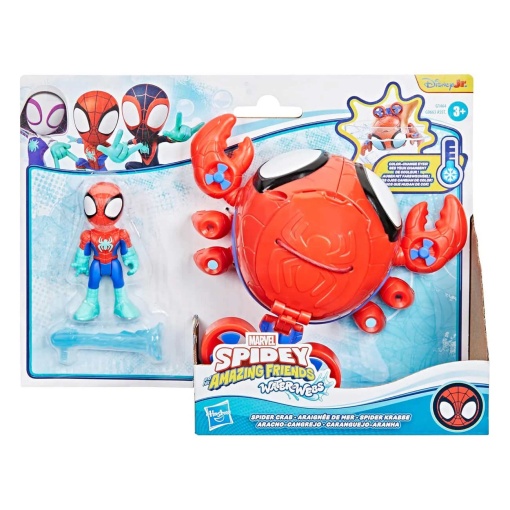 Spidey y sus increíbles amigos Telarañas acuáticas Spider-Crab Marvel Hasbro