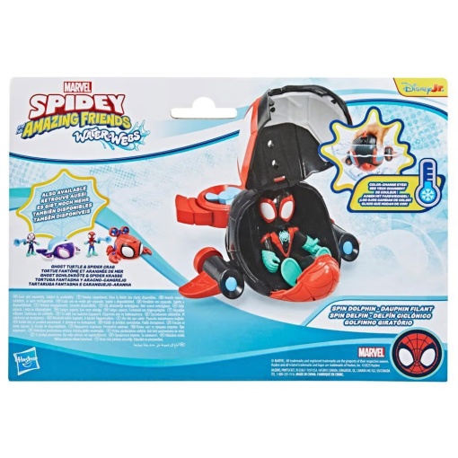 Spidey and His Amazing Friends Water-Webs Spinning Dolphin Marvel Hasbro