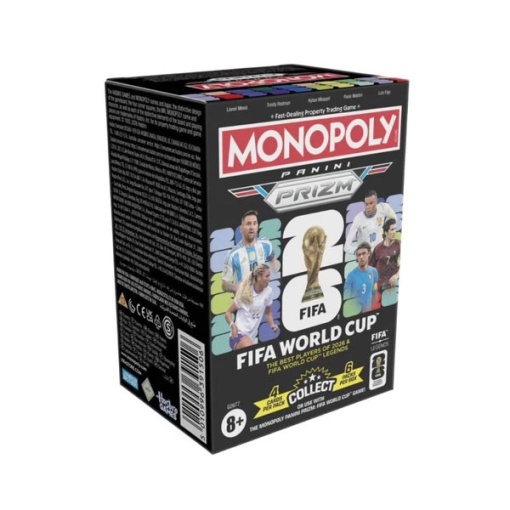 Cartas Monopoly Panini Prizm FIFA World Cup 2026 Hasbro