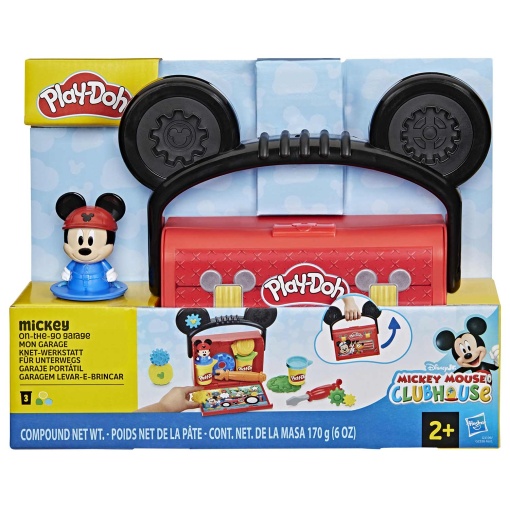 Garaje Play-Doh de Mickey Mouse de Disney para llevar y jugar, de Hasbro.