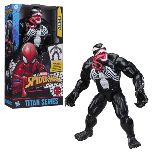 Figura de acción de Spider-Man Titan Marvel Venom de 30 cm de Hasbro