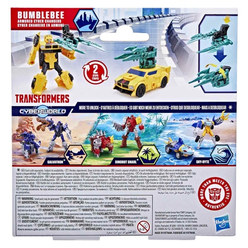 Transformers Cyberworld Cyber Changers con armadura de Bumblebee de Hasbro