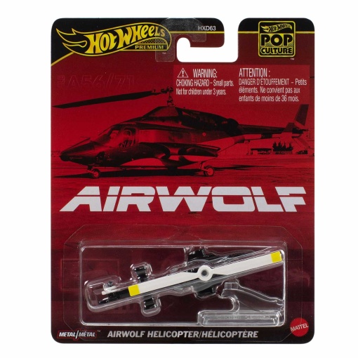 Helicóptero Airwolf de Hot Wheels Premium Pop Culture, Mattel HXD63/JBL56