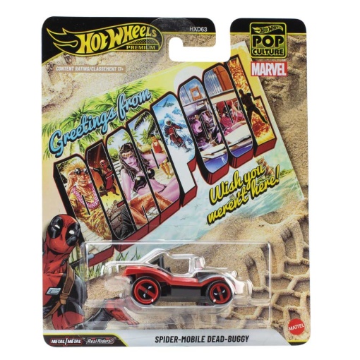 Hot Wheels Premium Pop Culture Marvel Deadpool Spider-Mobile Dead-Buggy Mattel HXD63/JHX06
