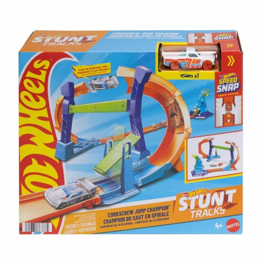 Hot Wheels Stunt Tracks pista campeão de salto com acrobacia Mattel JLM90/JLM91