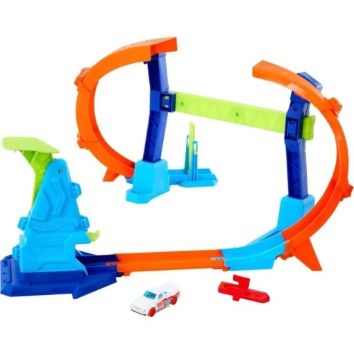 Hot Wheels Stunt Tracks pista campeão de salto com acrobacia Mattel JLM90/JLM91