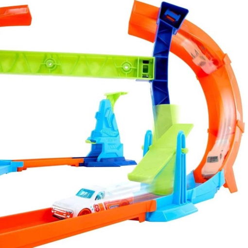 Hot Wheels Stunt Tracks pista campeão de salto com acrobacia Mattel JLM90/JLM91