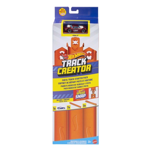 Set de inicio Hot Wheels Track Creator con pista y coche Mattel JDW43