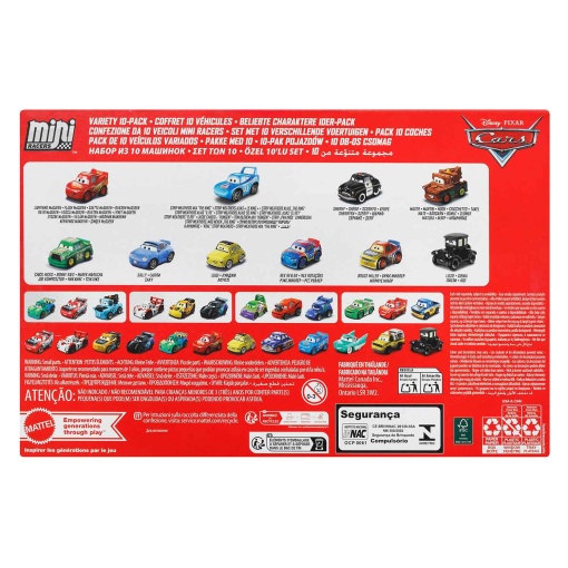 Disney Pixar Cars Mini Racers Mattel (10 units) JBH06