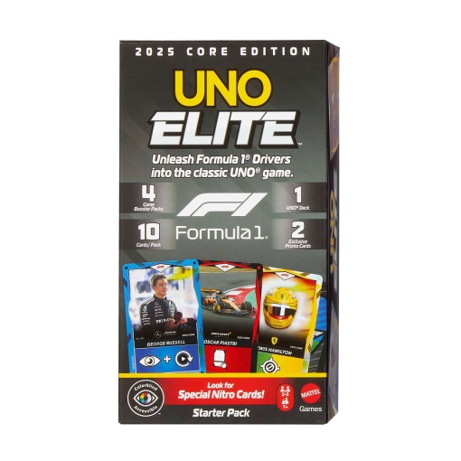 Uno Elite F1 pacote inicial Mattel GAMES JLV42