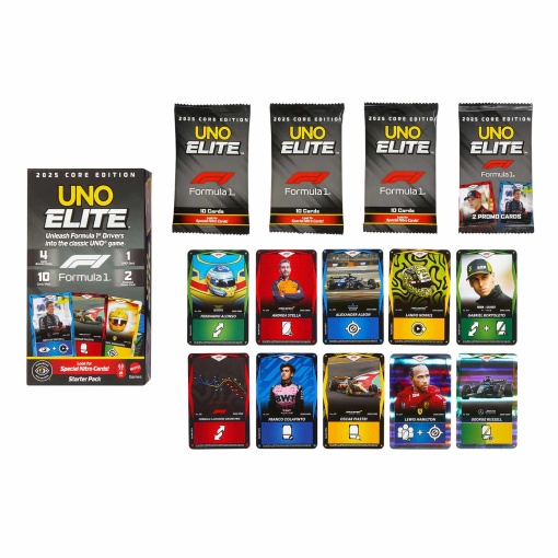 Uno Elite F1 pacote inicial Mattel GAMES JLV42