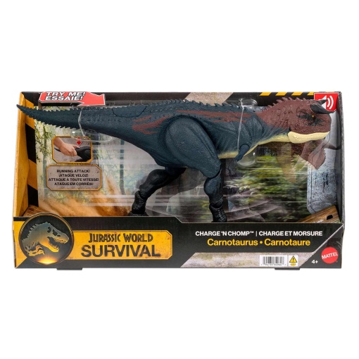 Jurassic World Survival mordiscos despiadados Carnotaurus 45cm Mattel JKG85