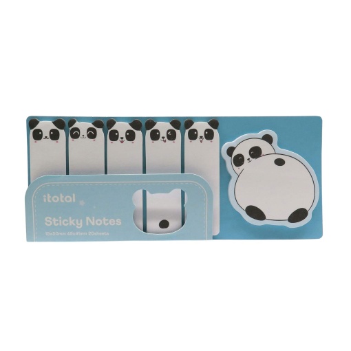 Bloco de notas aderentes iTotal panda