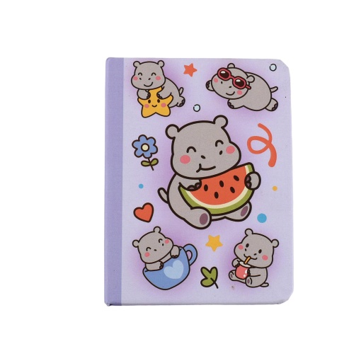 Caderno A7 iTotal hippo 70g 80 folhas