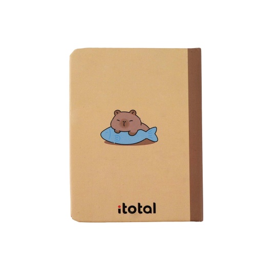 Caderno A7 iTotal capivara 70g 80 folhas