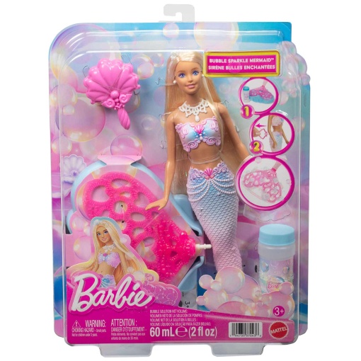 Barbie sereia bolhas cintilantes Mattel JLW56