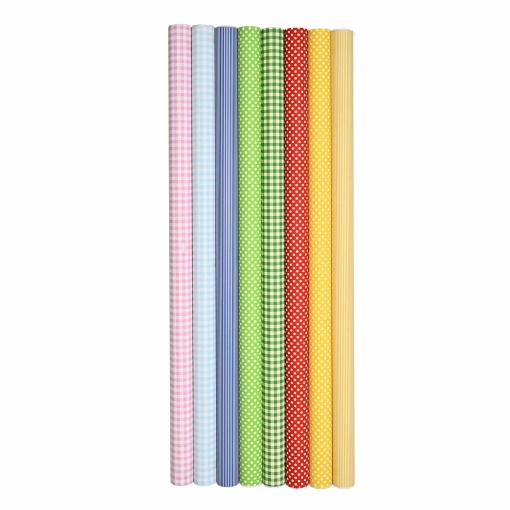 Papel de regalo STAR Dots & Stripes, 70x200cm, surtido.