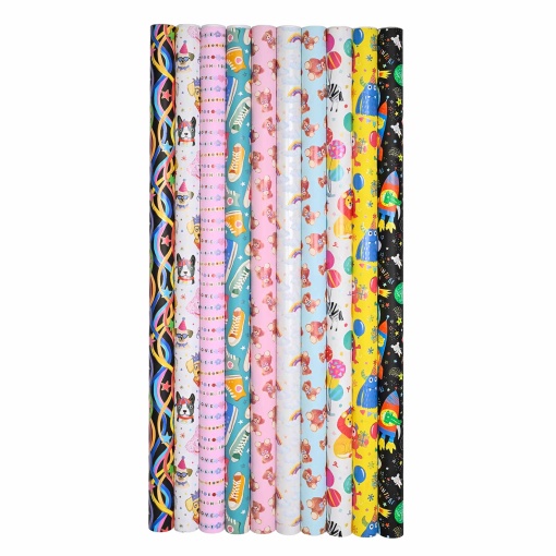 Papel de regalo STAR Party Monster, 70x200cm, surtido.