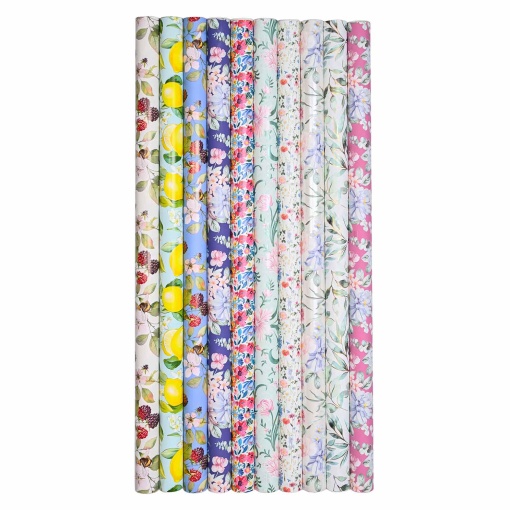 Papel de regalo floral botánico STAR 70x200cm surtido