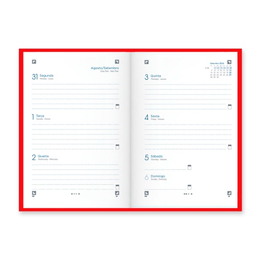 Weekly school diary A6 2026/27 12 months OXFORD School Classic assorted