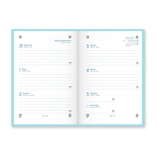 Agenda escolar semanal A6 2026/27, 12 meses, OXFORD & You, surtido