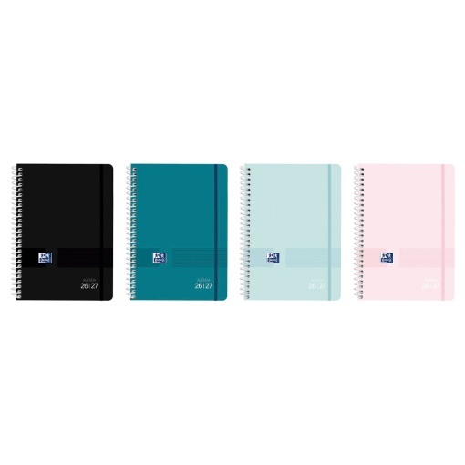 Agenda escolar semanal A6 2026/27, 12 meses, espiral, OXFORD Live&Go, surtido