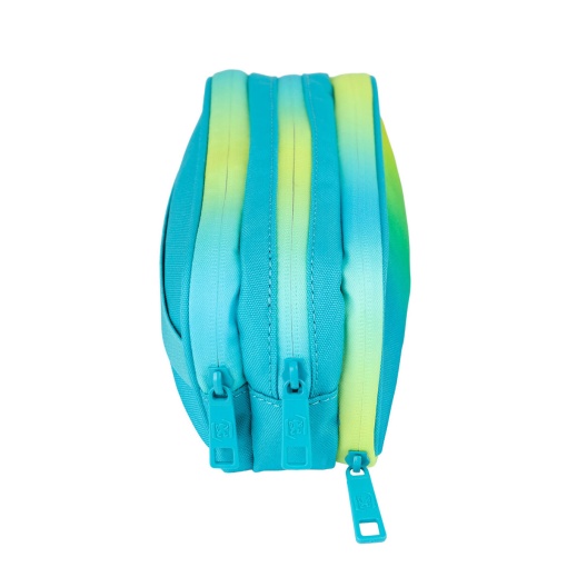Estojo triplo OXFORD Gradient electric lime