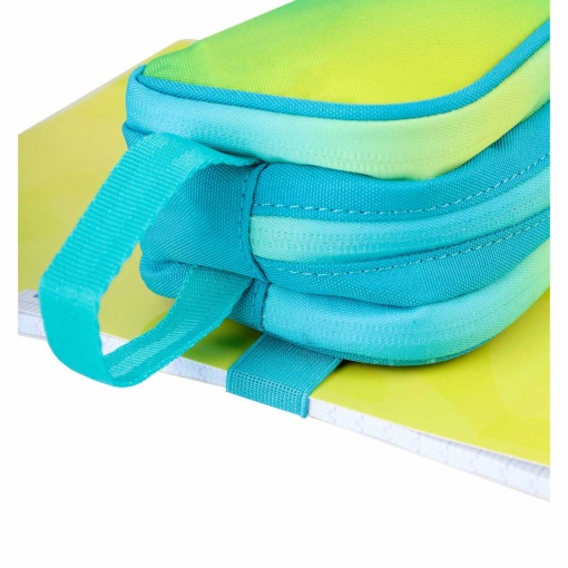 Estojo triplo OXFORD Gradient electric lime