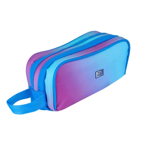 Estojo triplo OXFORD Gradient mystic blue