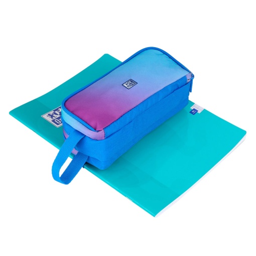 Estojo triplo OXFORD Gradient mystic blue