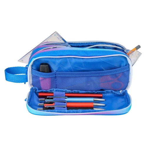 Estojo triplo OXFORD Gradient mystic blue