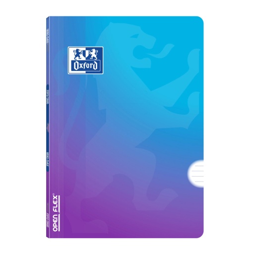 Caderno A4 capa plástica agrafado OXFORD Openflex Gradient pautado 48 folhas 90g sortido