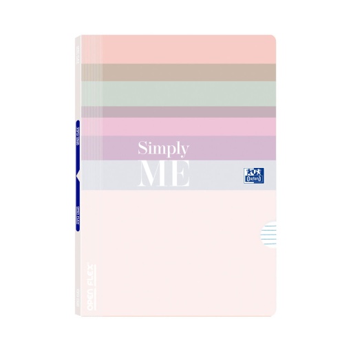 A4 notebook with plastic cover, stapled, OXFORD & Me Openflex Cute, lined, 48 sheets, 90g, assorted.