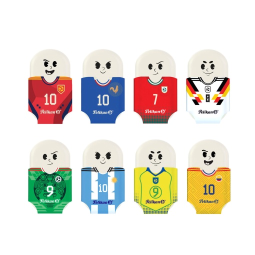 Borracha PELIKAN Squeezy Sports sortido