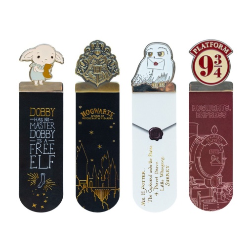 Marcador de livros Harry Potter (4 unidades)