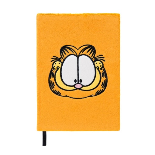 Garfield plush notebook, A5 size, lined, 96 sheets, 100gsm.