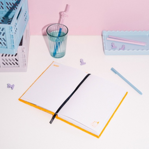 Garfield plush notebook, A5 size, lined, 96 sheets, 100gsm.