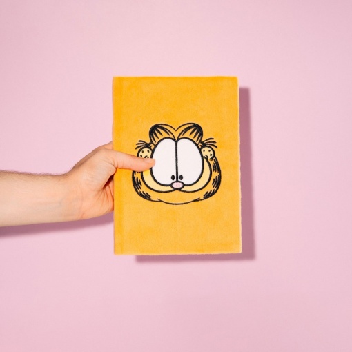 Garfield plush notebook, A5 size, lined, 96 sheets, 100gsm.