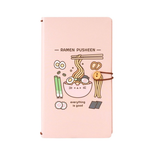 Triple travel notebook 21x12.5cm Pusheen Sushi Roll lined/squared/plain 64 sheets 100g