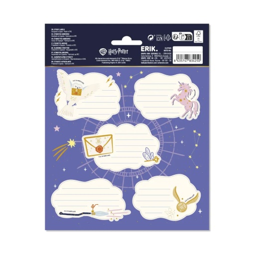 Premium Harry Potter school labels (10 units)