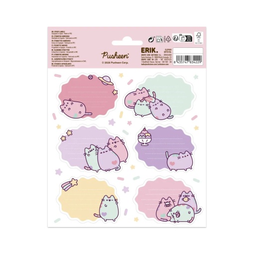 Pusheen Premium School Labels (12 Pack)