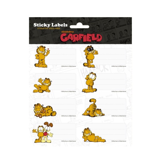 Garfield school labels (16 units)