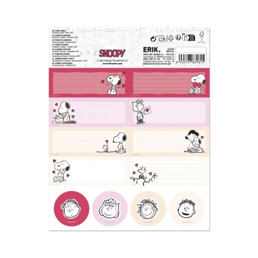 Snoopy School Tags (24 pcs)