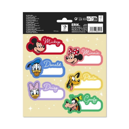 Disney Mickey and Friends Premium School Labels (12 units)