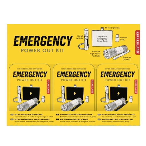 Kit de emergencia para cortes de energía KIKKERLAND