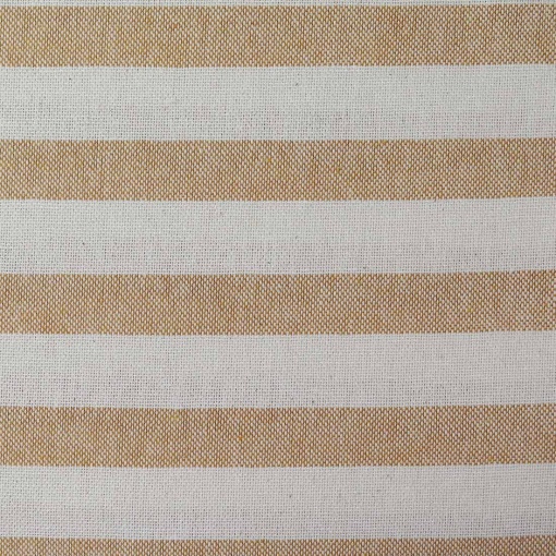 Tecido linho alentejano risca larga linho / camel 1x2,80m 10