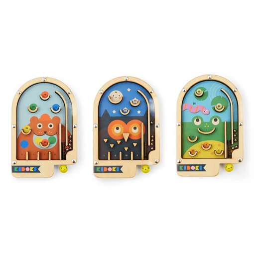 Pinball em madeira animais KIKKERLAND KIDOKI sortido
